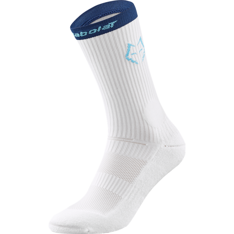 Padel Mid-Calf Socks Juan Lebrón White/Estate Blue